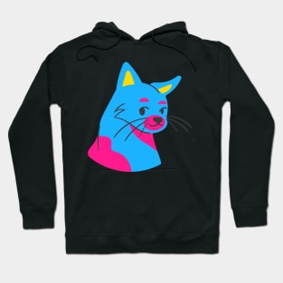 Cat in pansexual colors Hoodie